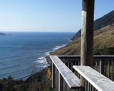 View from wrap-around deck